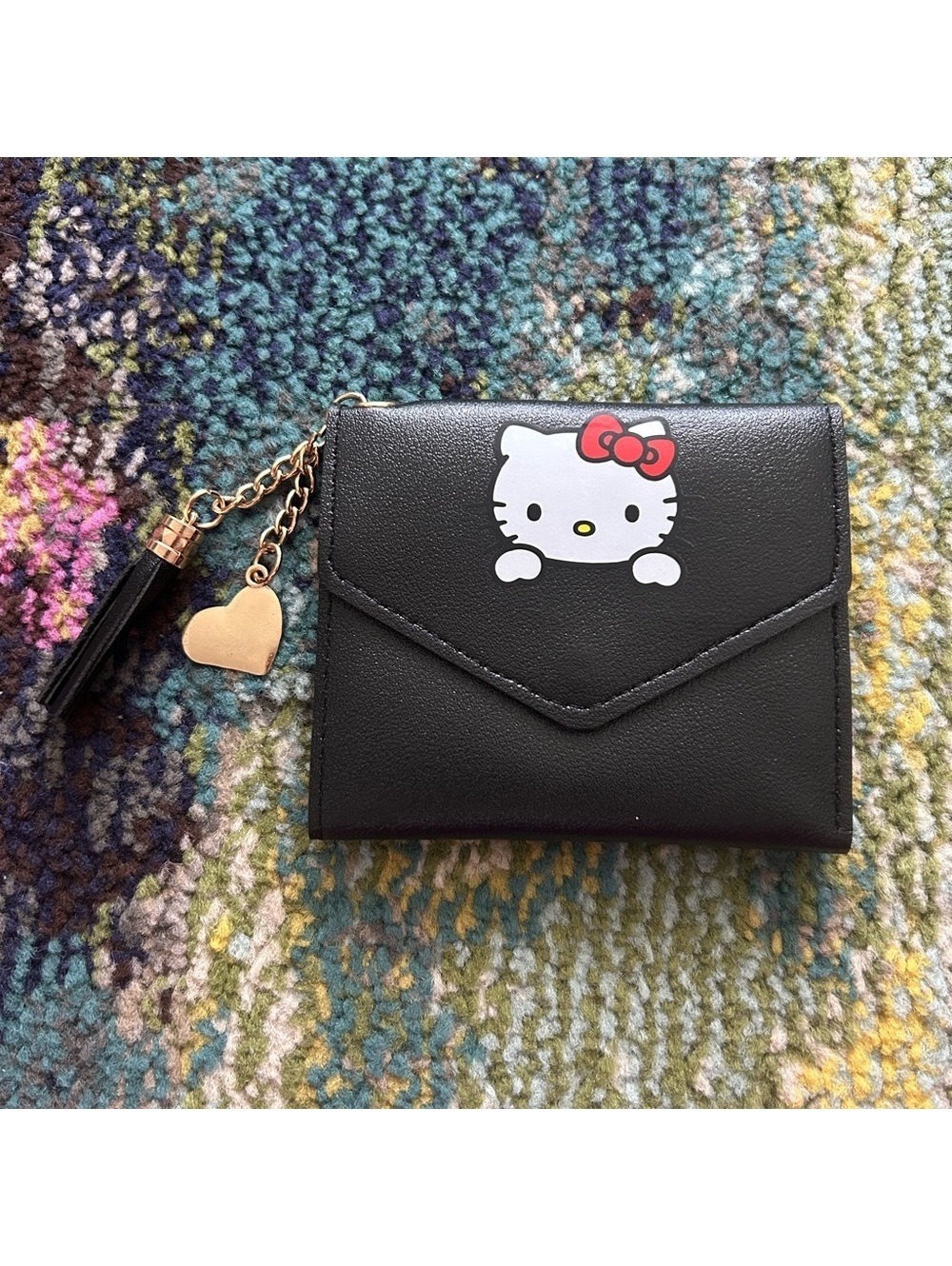 Hello Kitty Black Wallet NEW